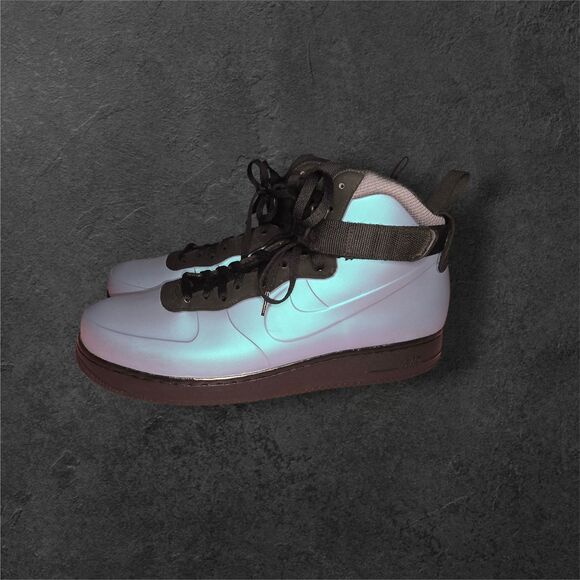 Nike Air Force 1 Foamposite Cup Light Carbon Sz 13 AH6771-002 Sneakers